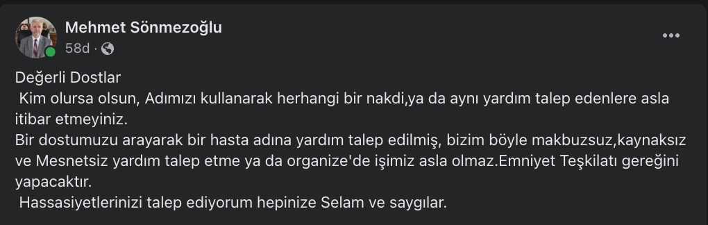 Kocaeli Müftüsü Sönmezoğlu: Kim olursa olsun, para vermeyin! - Resim : 1