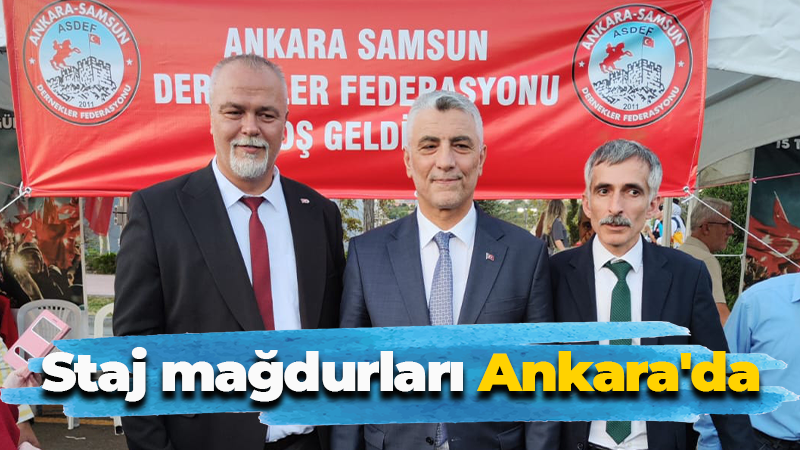 Staj mağdurları Ankara’da