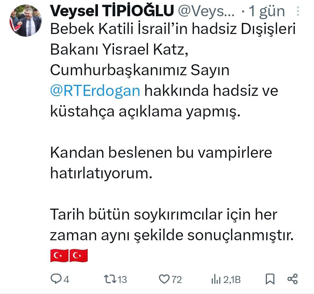 Veysel Tipioğlu’ndan dikkat çeken açıklamalar: Hadsiz ve küstahca - Resim : 2