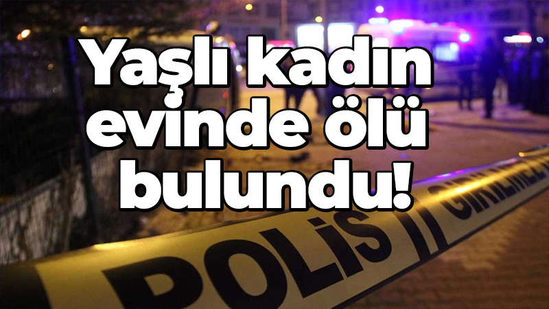 Yaşlı kadın evinde ölü bulundu!