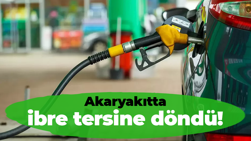 Akaryakıtta ibre tersine döndü: Benzine indirim geldi!