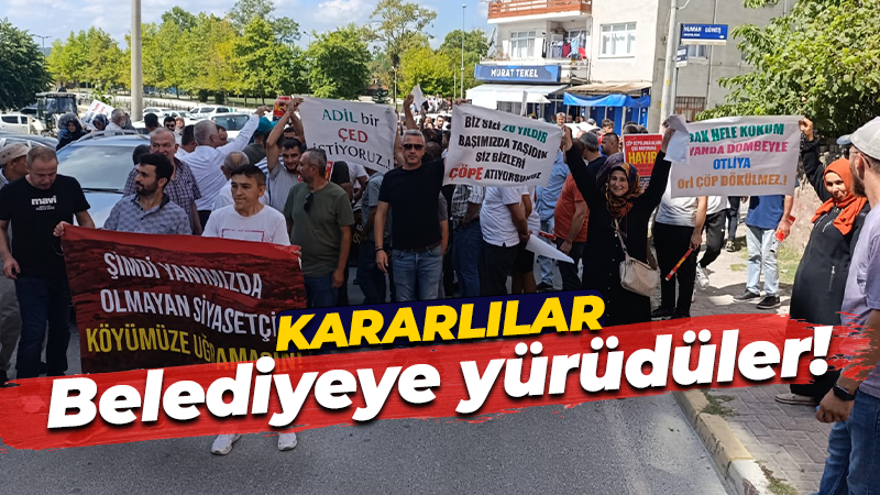 ÇED toplantısı sonrası Kandıra halkı belediyeye doğru yürüyüşe çıktı