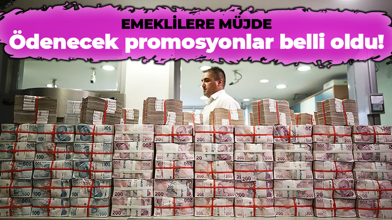 Emeklilere müjde! Bankaların promosyon tutarları belli oldu!