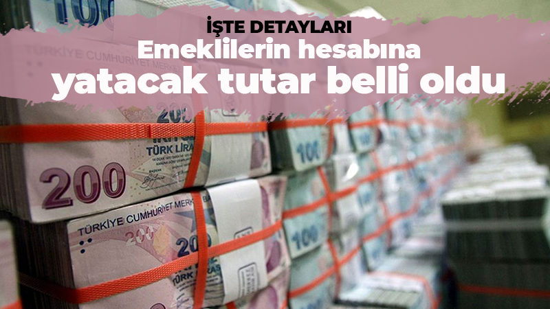 Emeklilerin hesabına yatacak tutar belli oldu