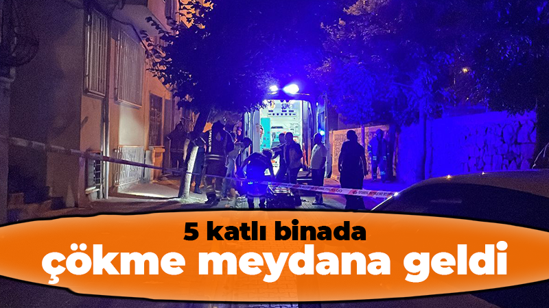 Fatih’te 5 katlı binada kısmi çökme gerçekleşti!