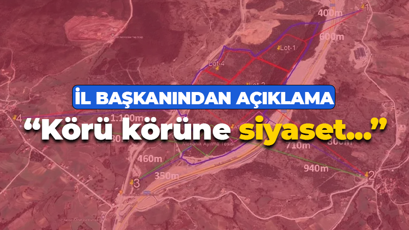 İl başkanından çöp tesisi yorumu: Körü körüne siyaset yapmayacağız