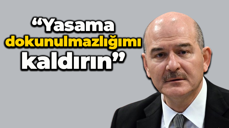 İstanbul Milletvekili Süleyman Soylu’dan ‘yasama dokunulmazlığımı kaldırın’ başvurusu