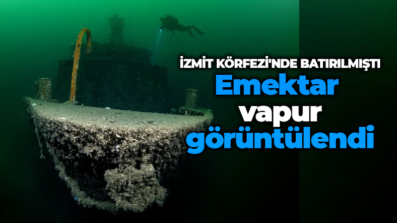 İzmit Körfezi’nde emektar vapur görüntülendi