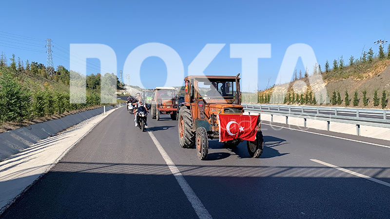 Kandıralılardan büyük eylem! Traktörlerle Kocaeli Büyükşehir Belediyesine gidiyorlar - Resim : 6