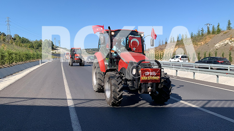 Kandıralılardan büyük eylem! Traktörlerle Kocaeli Büyükşehir Belediyesine gidiyorlar - Resim : 2