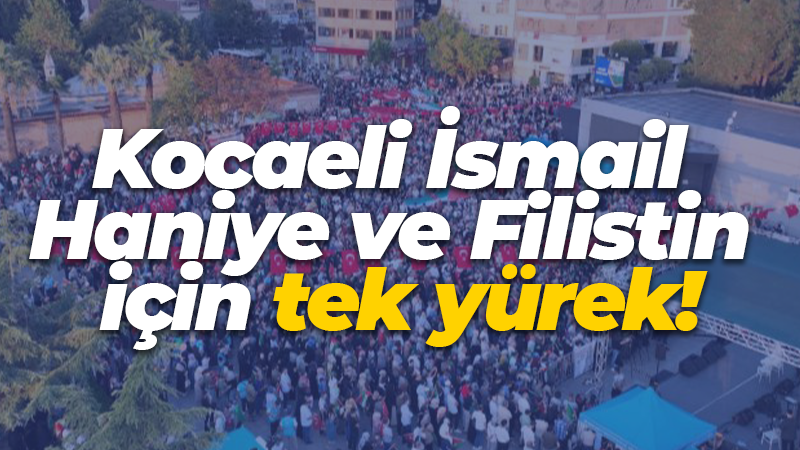 Kocaeli İsmail Haniye ve Filistin için tek yürek!