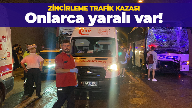 TEM Otoyolu Kocaeli geçişinde tır,