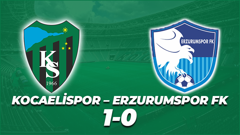 Kocaelispor seriye bağladı “1-0”