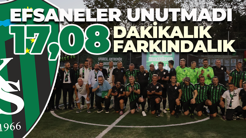 Kocaelispor’un efsaneleri unutmadı! En anlamlı farkındalık maçı