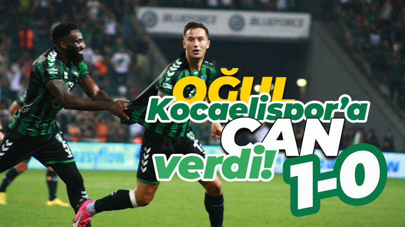 OĞUL Kocaelispor’a CAN verdi! “1-0”