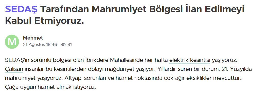 Şikayetler bitmiyor! '21. yüzyılda mahrumiyet yaşıyoruz' - Resim : 1