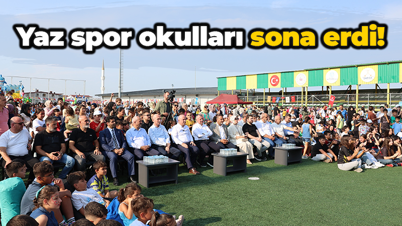 Yaz spor okulları sona erdi!