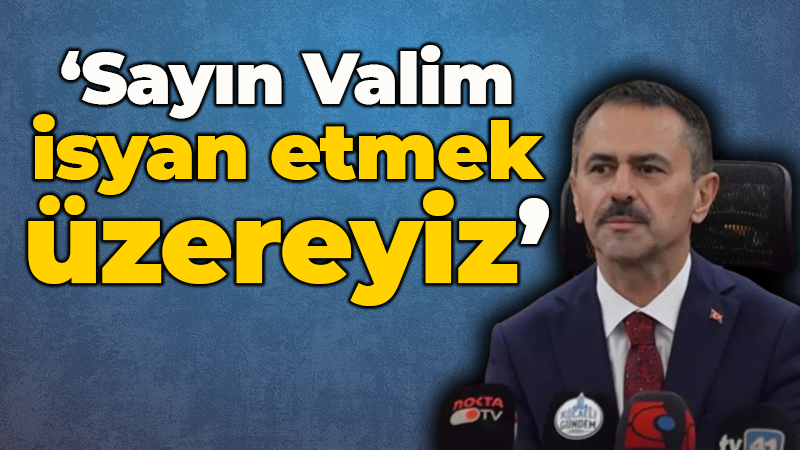 AK Partili Nedim Ocak: Sayın Valim isyan etmek üzereyiz