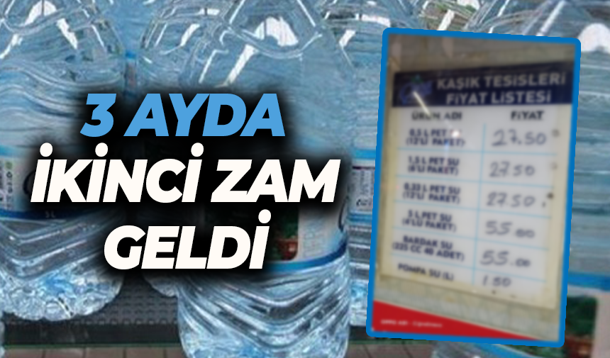 Haziran ayında su fiyatlarının