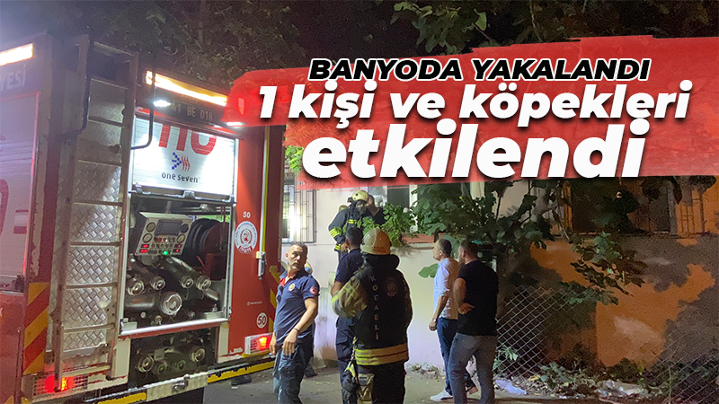 Gebze'de evinde çıkan yangına