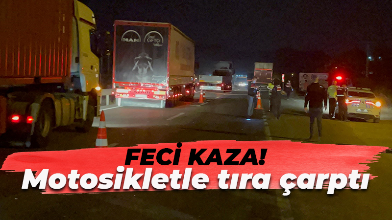 Feci kaza! Tıra arkadan çarptı…