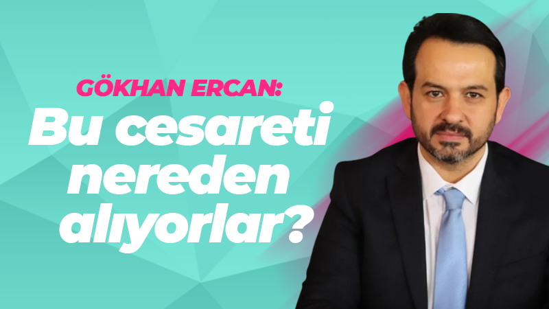 Gökhan Ercan: Bu cesareti nereden alıyorlar?