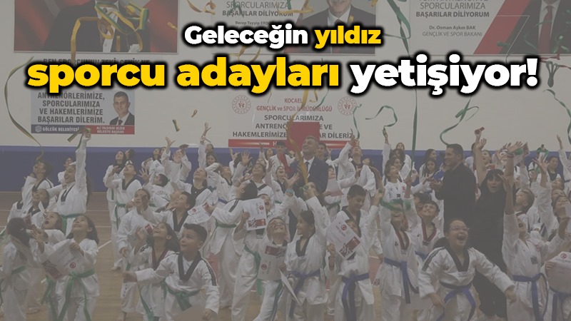 330 taekwondo sporcunun kuşak töreni yapıldı!