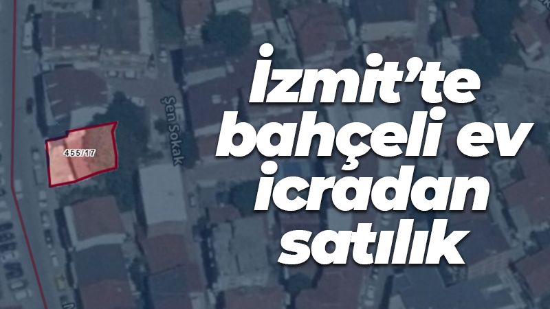 İzmit’te bahçeli ev icradan satılık