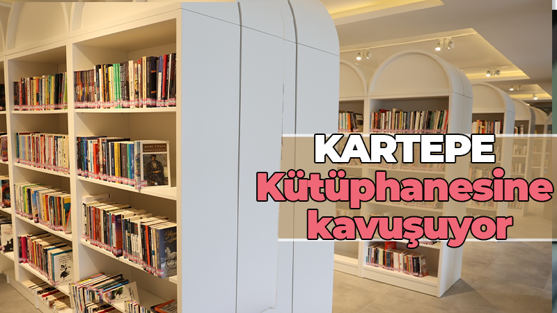 Kartepe kütüphanesine kavuşuyor