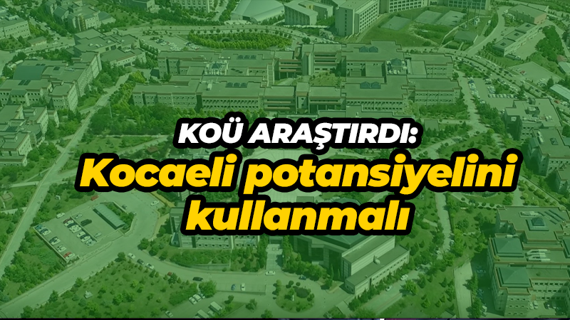 KOÜ araştırdı: Kocaeli potansiyelini kullanmalı