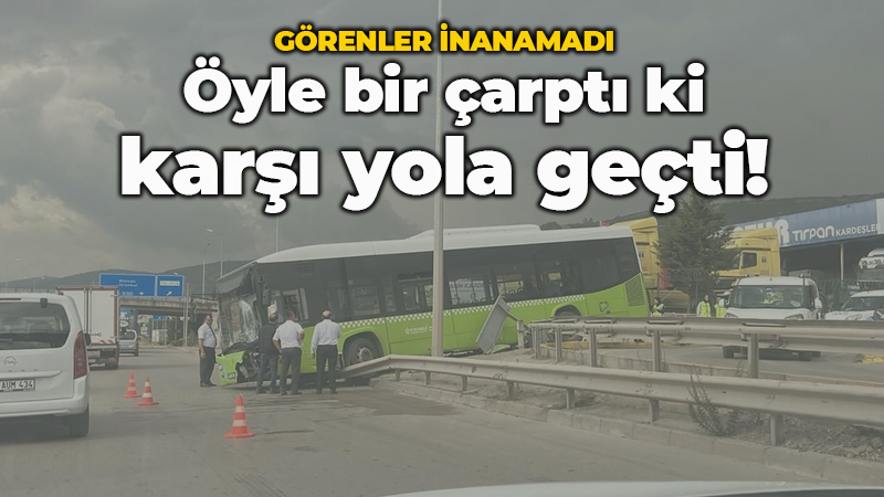 Öyle bir çarptı ki karşı yola geçti! Görenler inanamadı