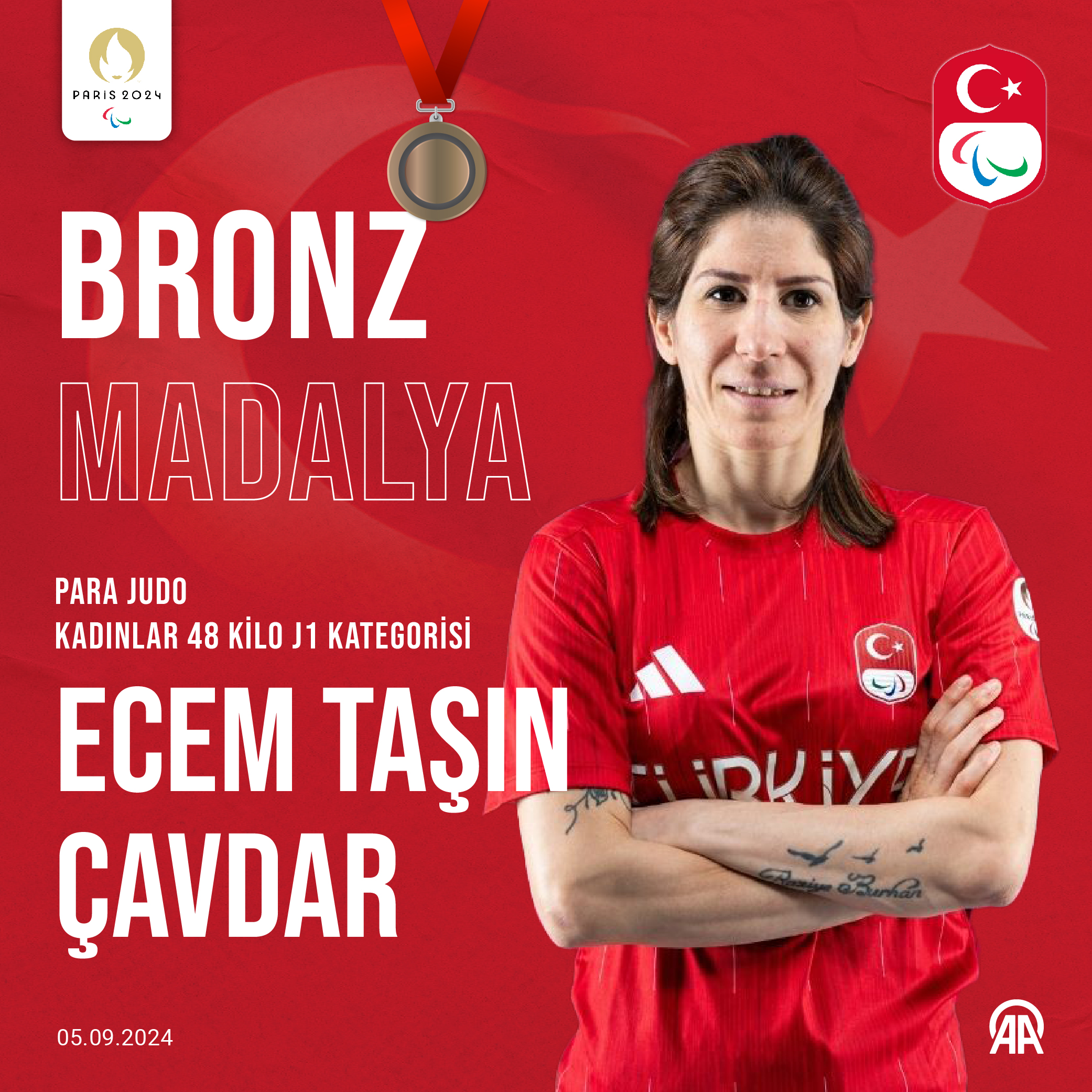 Paris'te bir madalya daha! Ecem Taşın Çavdar, bronz madalya kazandı - Resim : 1