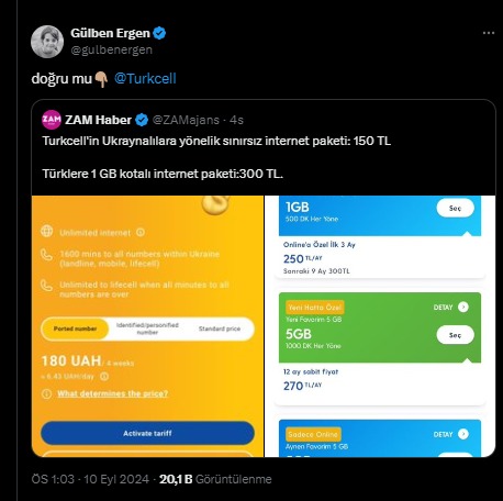 Turkcell’den bir garip kampanya: Ukraynalıya 149, Türk’e 850 TL! - Resim : 2