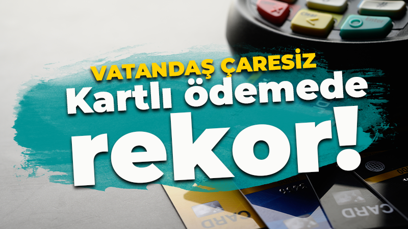 Vatandaş karta yüklendi. Kredi kartı kullanımında rekor!