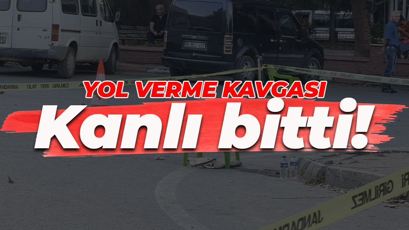 Yol verme kavgasının sonu kötü bitti!