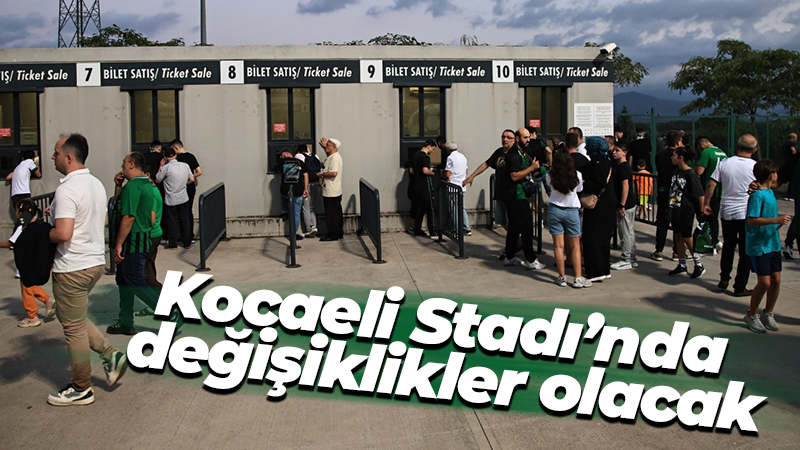 Kocaelispor’un maçlarını oynadığı Kocaeli