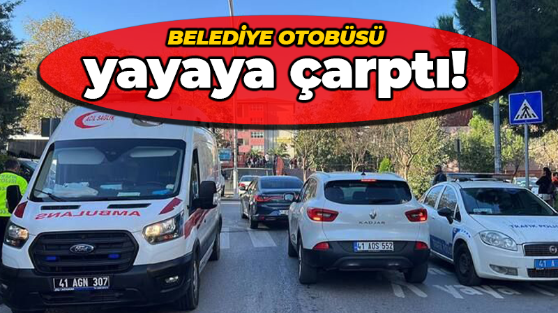 Kocaeli'nin Gebze ilçesinde otobüs