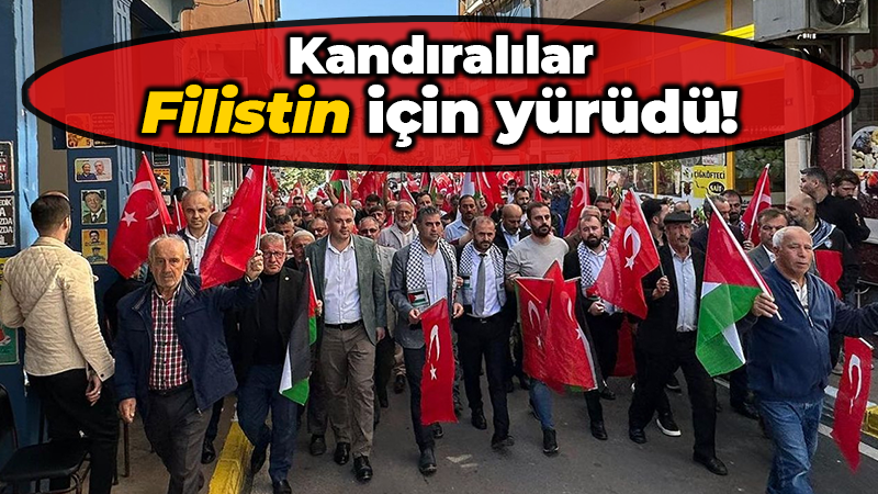 Kandıra Belediye Meydanı’nda Filistin