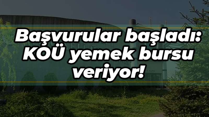 Kocaeli Üniversitesi 2024-2025 öğretim